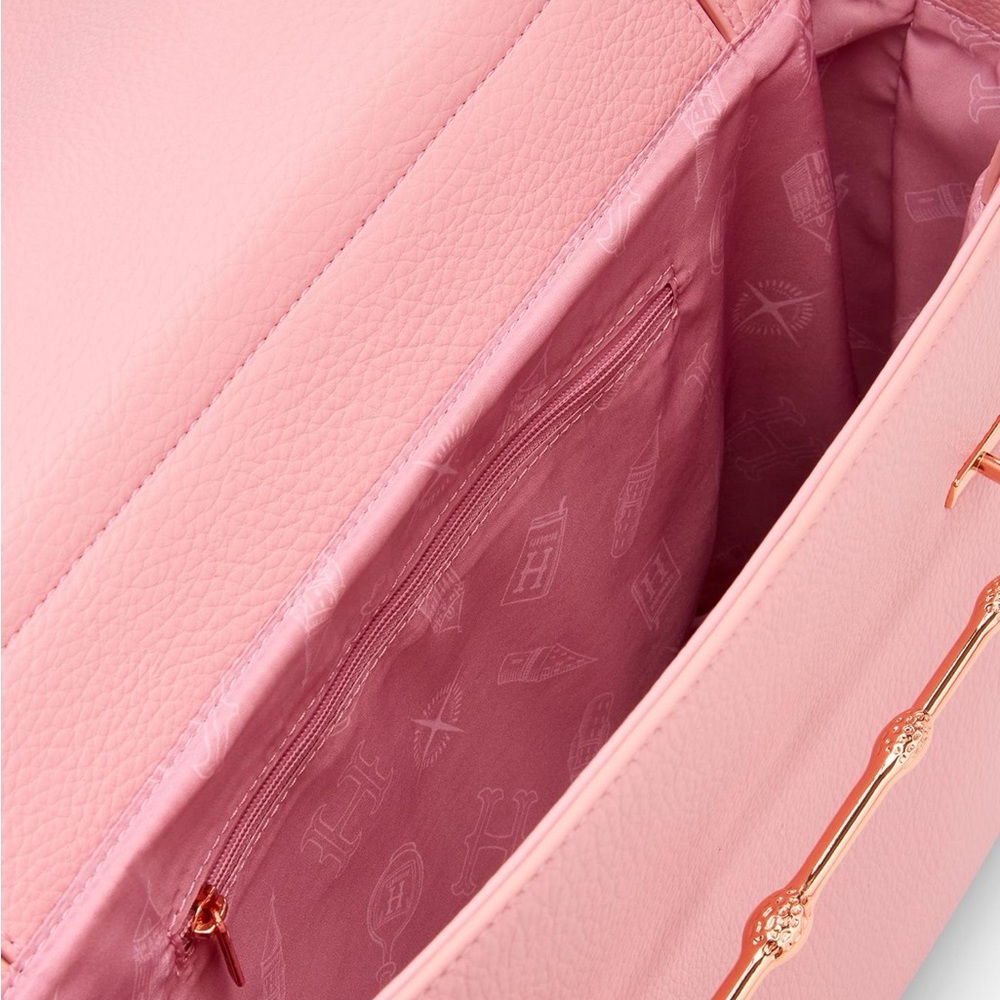 Harry Potter Loungefly Elder Wand Pink Shoulder Bag with Gold Accent - Picture 4 of 8